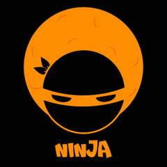 Vector illustration of a ninja logo © Anton