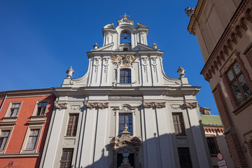 Fototapeta na wymiar Church of the Transfiguration of Christ in Krakow