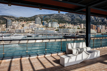 Fototapeta premium Monaco Principality From Seaside Promenade