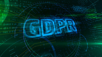 Obraz premium GDPR general data protection regulation