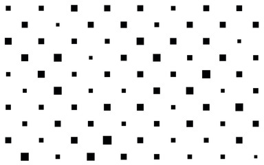 Fototapeta na wymiar Simple seamless minimalist diagonal geometrical pattern of random squares 
