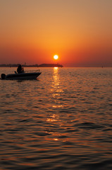 Fototapeta na wymiar Sunset Boat Trip II