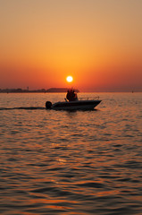 Naklejka premium Sunset Boat Trip I