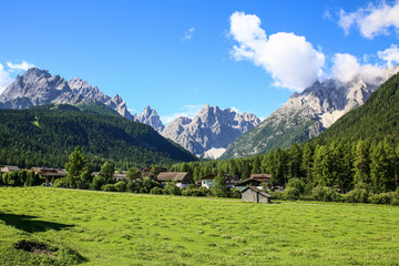 Fototapeta na wymiar Sesto’s Dolomites in val Pusteria, Trentino Alto Adige, Italy