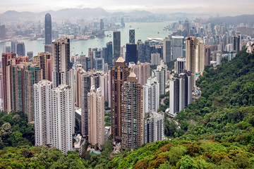 Fototapeta premium Hong Kong skyline