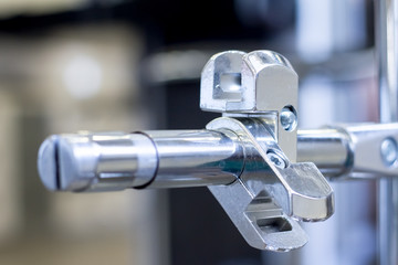 Mount for glass shelves or wood. Furniture accessories. Fasteners for furniture, shelves of different materials.