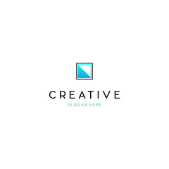 Square Management Creative Icon Logo Design Template Element Vector