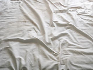 Top view of  bedding sheets