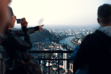 Salzburg Skyline Panorama von Festung Hohensalzburg aus