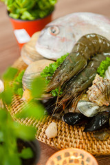 Delicious Seafood Cooking Material
