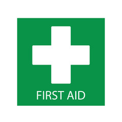 	ID: 1350050411 First aid. Medical cross vector icon. Medicinal and pharmacy sign