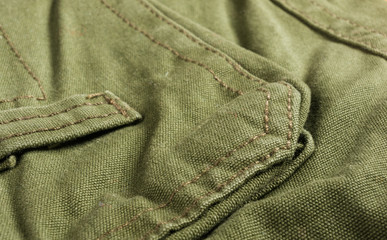 clothing items washed cotton fabric texture with seams