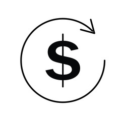 Refresh, exchange dollar icon