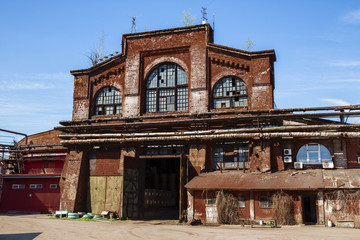 Old industrial building in red brick