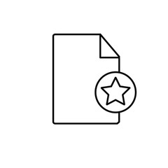 Special document line icon