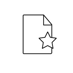 Special document line icon