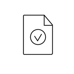 Approved document line icon