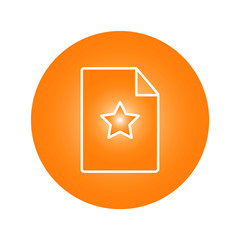 Special document line icon