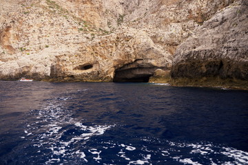 the caves in egadi sicily italy