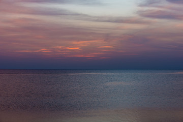 Naklejka na ściany i meble Sunrise over Red sea