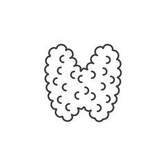Thyroid Vector Line Icons