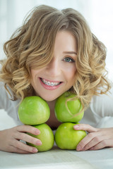 Woman in braces 