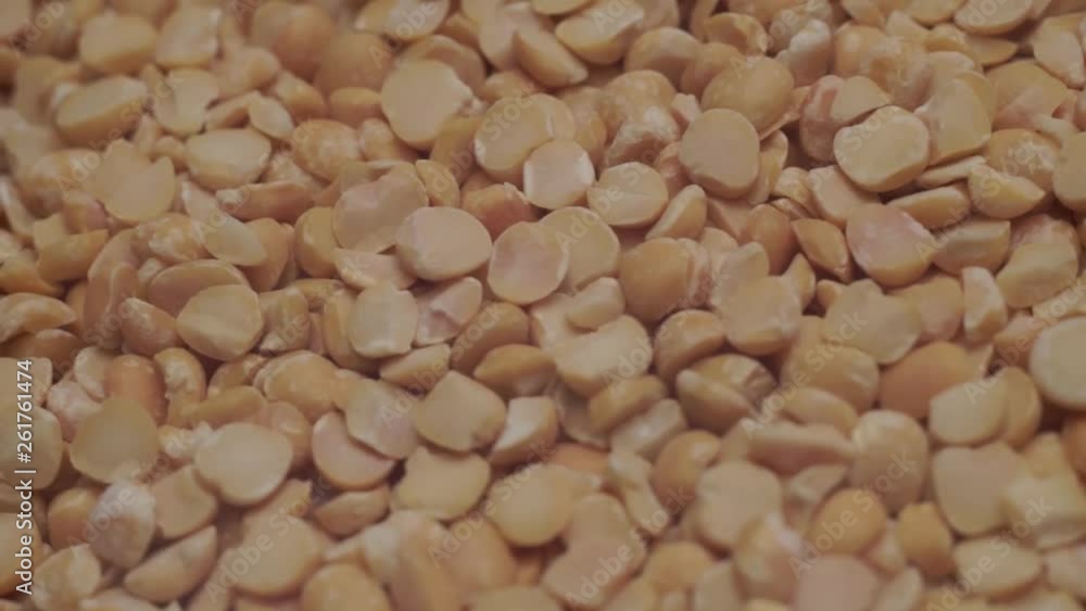 Aufkleber chopped dried peas background. macro view. rotation 360 degrees.