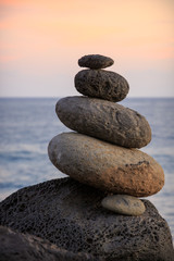 cairns and sea, relaxation background