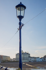 Fototapeta na wymiar Strassenlaterne auf der Pier in Eastbourne