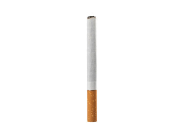 close-up cigarette isolated on a white background