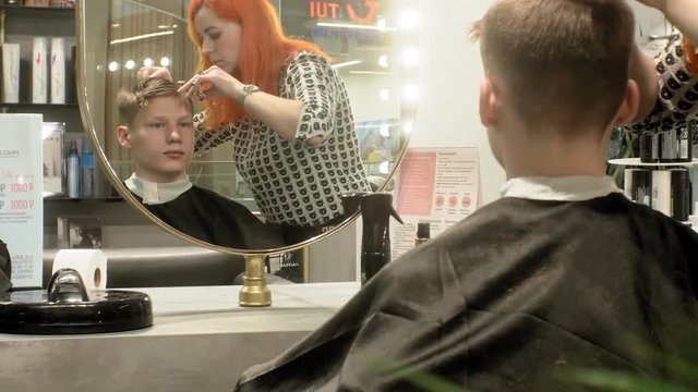 hairdresser, children's and men's haircuts