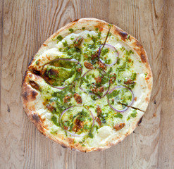 Pesto Pizza with Sausage