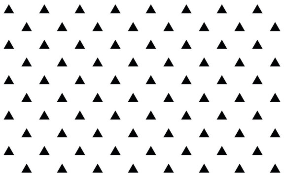 Memphis trangles - pyramids monochrome vector backdrop seamless overlay texture