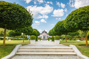 Garden pavilion of Melk Abbey, in sammer sunny day,  Lover Austria, Europe.
