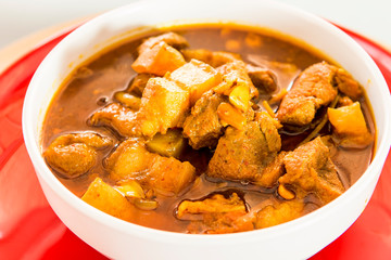 Thai northern pork curry or Hang Lay curry, in studio Chiangmai Thailand