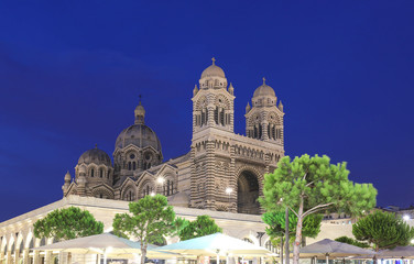 General view of the cathedral of Marseille, Sainte-Marie-Majeure, also known as La Major.