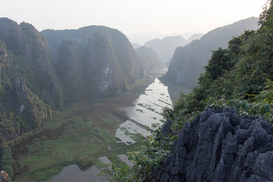 Landscape of valley in Vietnam