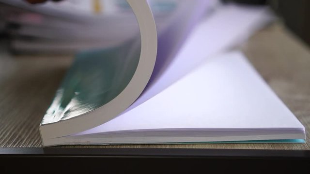 Open book for reading in library or classroom on wooden lecture. copy space for text. Education for study learning in university concept. Classic tone, selective focus.