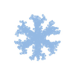 Grainy Snowflake Isolated