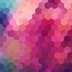 Fototapeta na wymiar Background of geometric shapes. Colorful mosaic pattern. Vector EPS 10. Vector illustration. Pink, orange, green colors.