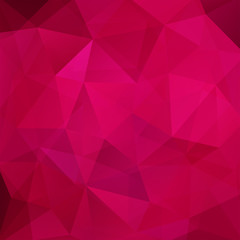 Obraz premium Pink polygonal vector background. Can be used in cover design, book design, website background. Vector illustration