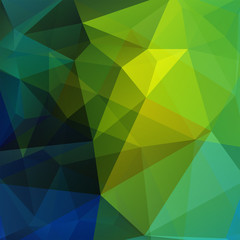 Fototapeta na wymiar Abstract polygonal vector background. Geometric vector illustration. Creative design template. Green, blue colors.