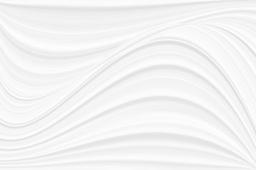 Fototapeta premium White background with wavy lines, pattern with a cosmic air pattern. Texture of smooth patterns for wallpaper in modern style.