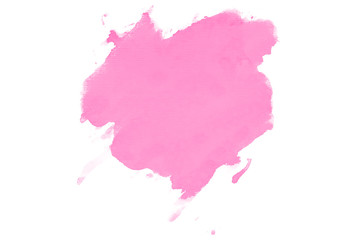 stain with watercolor magenta paint