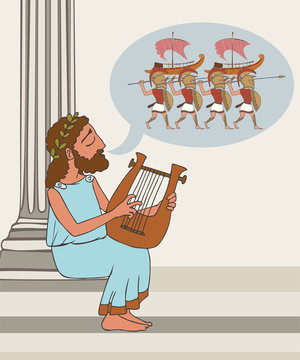 ancient greek folklore cartoon