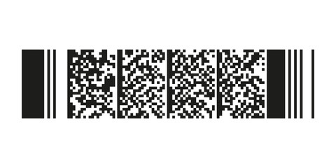 Bar code icon. Vector barcode. Price information sticker for scan.