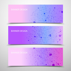 Abstract vector banners with geometric background ,annual report, design templates, future Poster template design