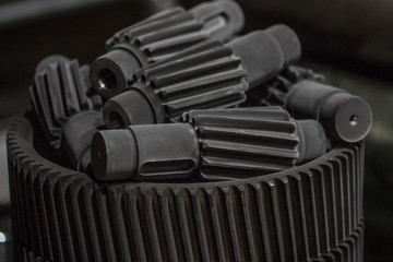 Nitrided gear shafts for gearboxes.