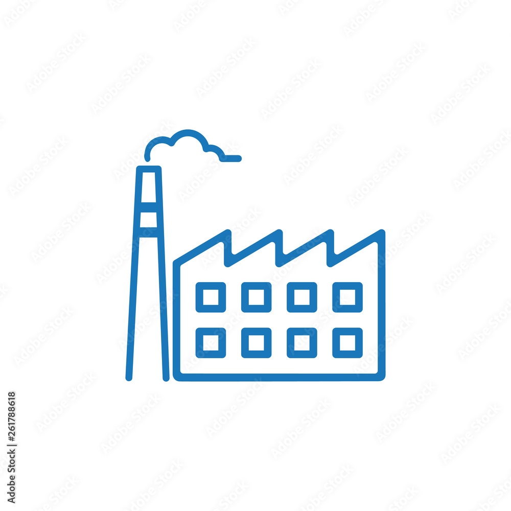 Poster factory icon. factory symbol design template. can be used for web and mobile ui. vector illustration
