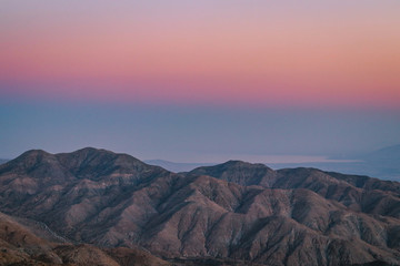 sunset in the mountains